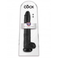    King Cock With Balls 14.00 inch - Black